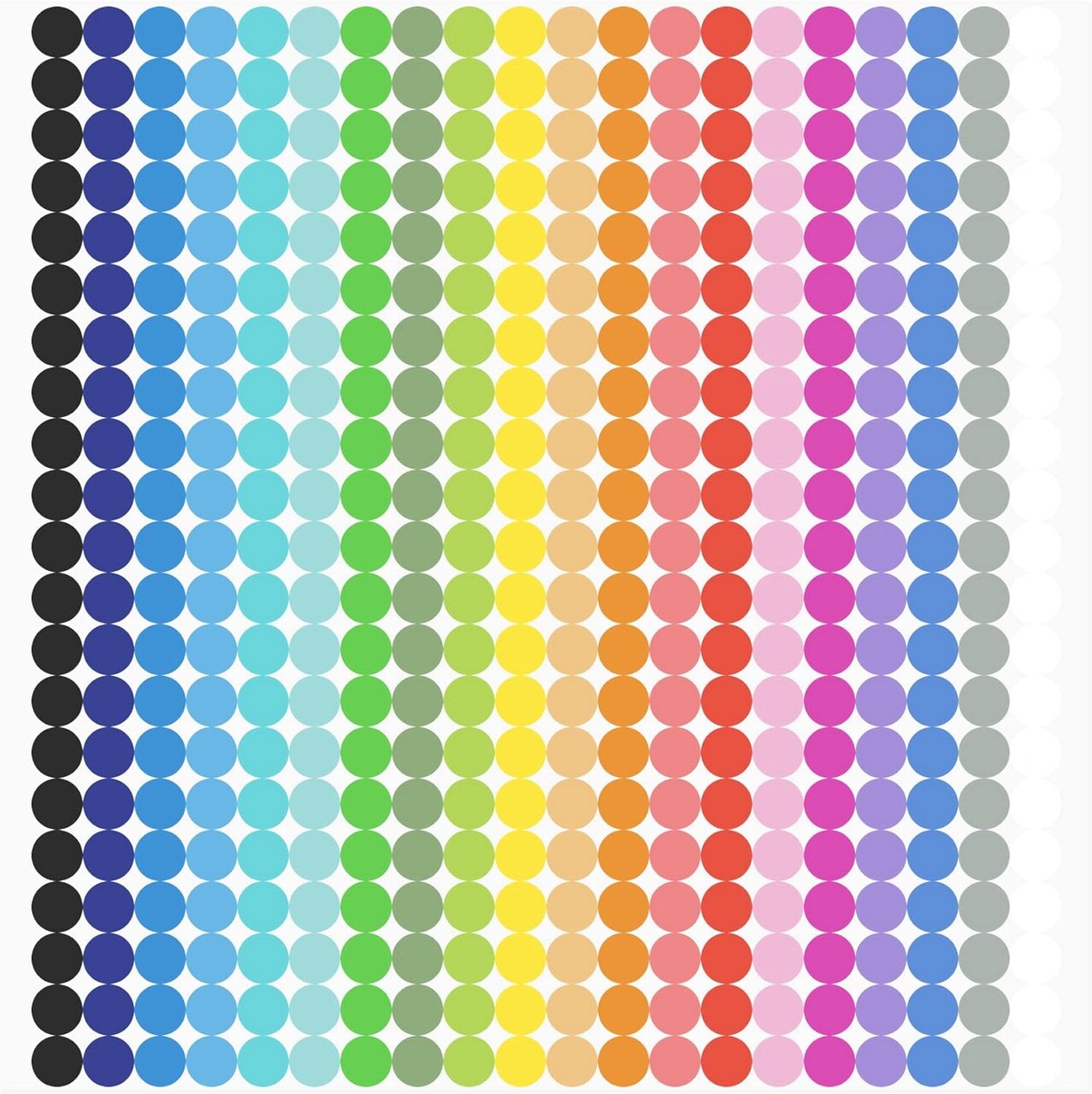 6720 PCS Small Dot Stickers Round Color Coding Labels Circle Dot Stickers Label Sticker